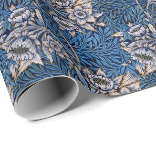 Tulip and Willow - William Morris Pattern Geschenkpapier (Rolleneckpunkt)