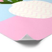 Tulip Arrangement Blumenvase Rosa und Blau Poster (Ecke)