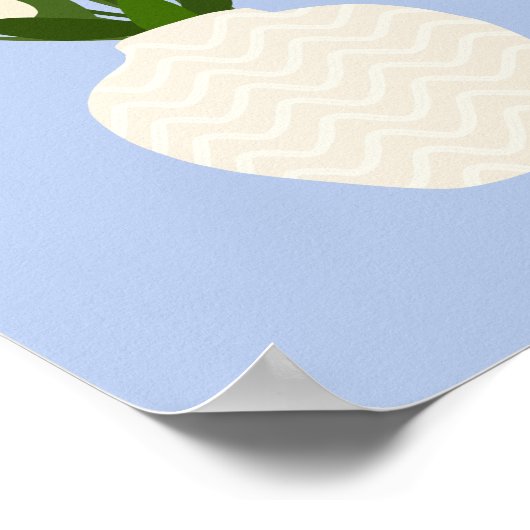 Tulip Arrangement Floral Vase Blue Poster (Ecke)