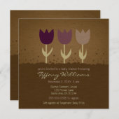 Tulip Baby Shower Einladung (Vorne/Hinten)