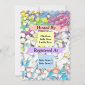 Tulip Baby Shower Invitation (Floating Effect) Einladung (Rückseite)