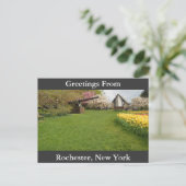 Tulip Beds & Cannon Postkarte (Stehend Vorderseite)