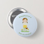 Tulip Birthday Button (Vorne & Hinten)
