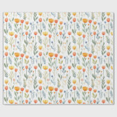 Tulip Birthday Gift Wrapping Paper for Her Geschenkpapier (Flach)