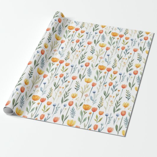 Tulip Birthday Gift Wrapping Paper for Her Geschenkpapier (Ungerollt)