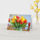 Tulip Birthday Karte (Gelbe Blume)