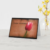 Tulip Birthday Karte (Gelbe Blume)