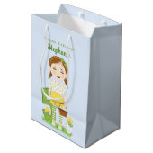 Tulip Birthday Mittlere Geschenktüte (Rückseite Schrägansicht)