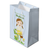 Tulip Birthday Mittlere Geschenktüte (Vorderseite Schrägansicht)
