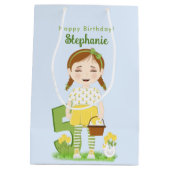Tulip Birthday Mittlere Geschenktüte (Rückseite)