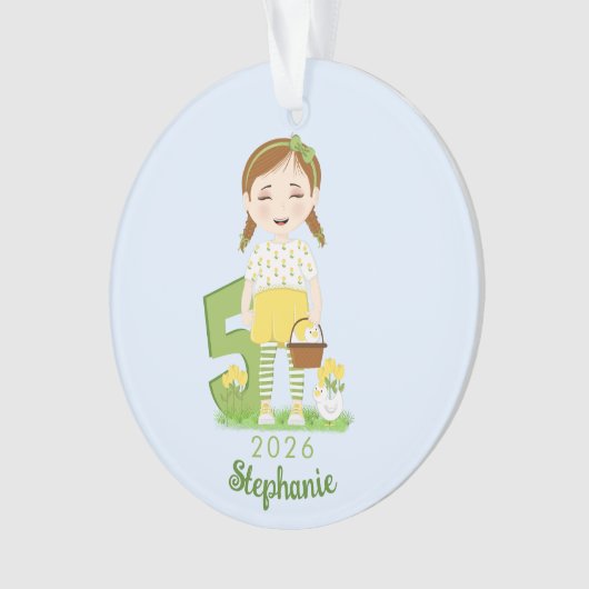 Tulip Birthday Ornament (Vorderseite)