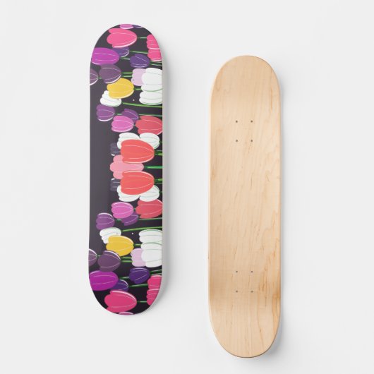 Tulip Bloom Skateboard Deck (Vorderseite)