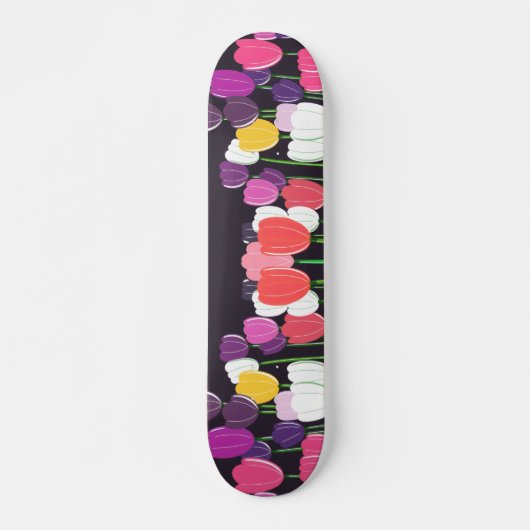Tulip Bloom Skateboard Deck (Vorne)