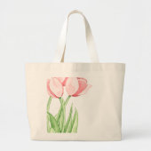 Tulip Bloom Tote Bag Jumbo Stoffbeutel (Vorne)