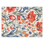 Tulip Bloomers WC Musterdesign Tischdecke (Vorderseite (Horizontal))