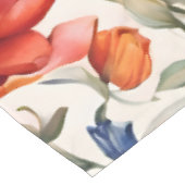 Tulip Bloomers WC Musterdesign Tischdecke (Schrägansicht)