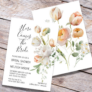 Tulip Blooms Bridal Dusche Einladung