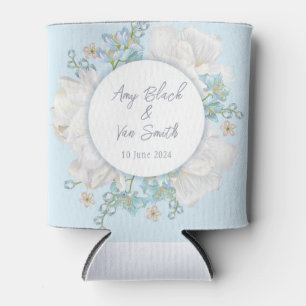 Tulip Blue Floral Wedding Dosenkühler