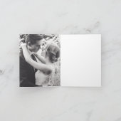 Tulip Blue Floral Wedding Einladung (Innenseite)