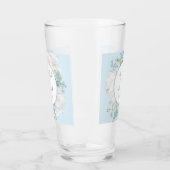 Tulip Blue Floral Wedding Glas (Links)