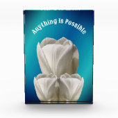 Tulip Blume Alles ist möglich Inspiration Fotoblock (Vorderseite)