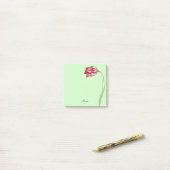 Tulip Blume Art Name Post It Note Pad Post-it Klebezettel (Auf Schreibtisch)