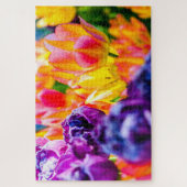 Tulip-Blume auf Blumenbeeten Puzzle (Vertikal)