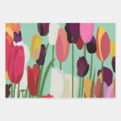 Tulip Blume Blumenmuster Tulip Geschenkpapier Set (Vorderseite 3)