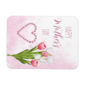 Tulip Blume Bouquet Happy Mother's Day Card Magnet (Horizontal)