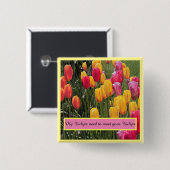 Tulip Blume Button (Vorne & Hinten)