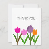 Tulip Blume Danke Notizen Karten (Vorderseite)