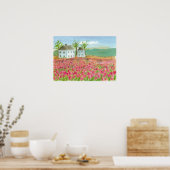 Tulip Blume Field Shaker House Pink Spring Flora Poster (Küche)