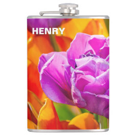 Tulip Blume Flachmann