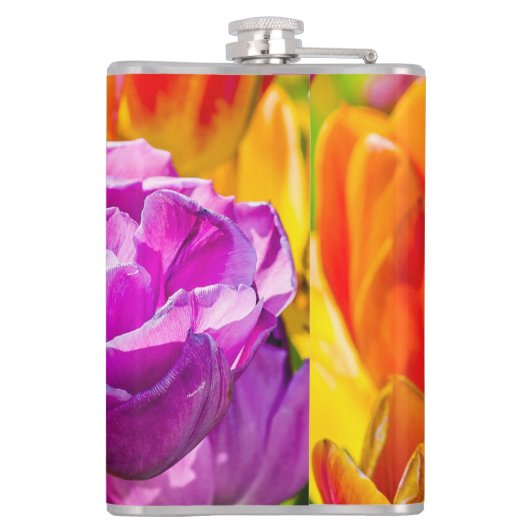 Tulip Blume Flachmann (Rückseite)