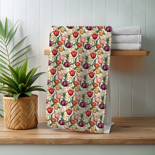 Tulip Blume Floral Oaster Badhandtuch Set
