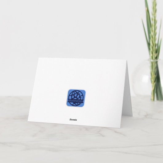 Tulip Blume für den Muttertag Dankeskarte (Rückseite)