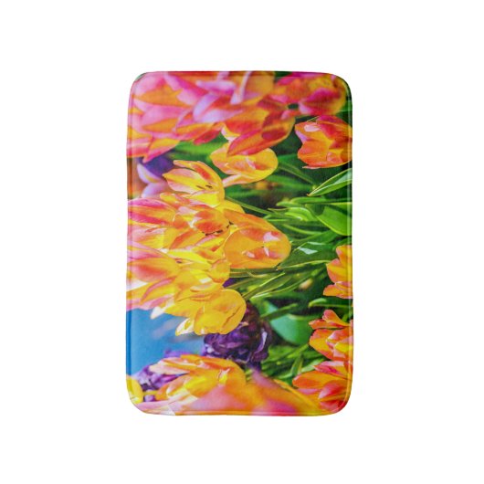Tulip-Blume - Geblüht Badematte (Vorderseite Vertikal)
