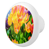 Tulip-Blume - Geblüht Keramikknauf (Rechts)