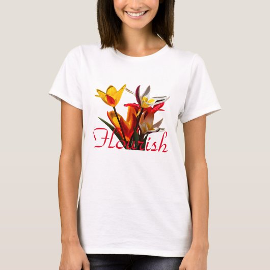 Tulip-Blume - Geblüht T-Shirt (Vorderseite)