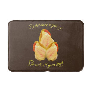 Tulip Blume geht mit Ihrem Herzen Inspiration Badematte