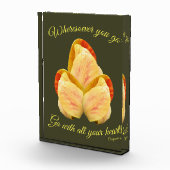 Tulip Blume geht mit Ihrem Herzen Inspiration Fotoblock (Rechts)