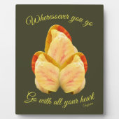 Tulip Blume geht mit Ihrem Herzen Inspiration Fotoplatte (Vorderseite)