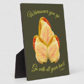 Tulip Blume geht mit Ihrem Herzen Inspiration Fotoplatte (Seite)