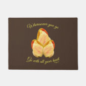 Tulip Blume geht mit Ihrem Herzen Inspiration Fußmatte (Vorderseite)