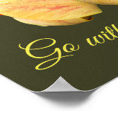 Tulip Blume geht mit Ihrem Herzen Inspiration Poster (Ecke)