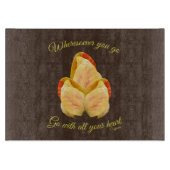 Tulip Blume geht mit Ihrem Herzen Inspiration Schneidebrett (Vorderseite)