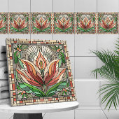 Tulip Blume Glasmosaik Fliese