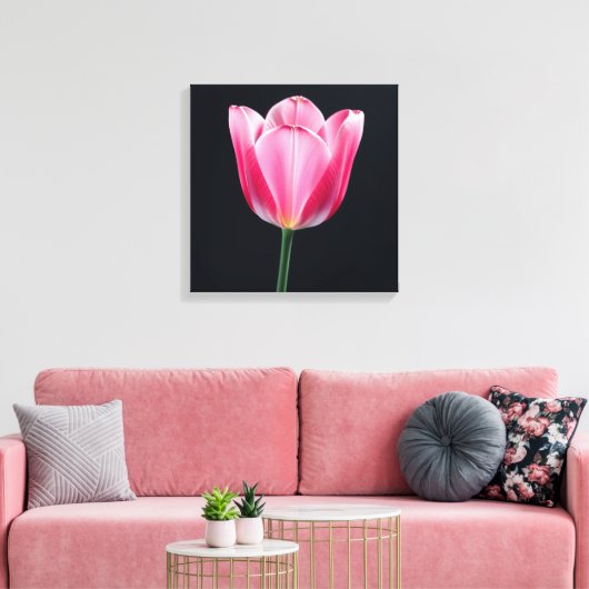 Tulip Blume Leinwanddruck (Insitu (Wohnzimmer))