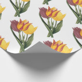 Tulip-Blume-Muster Geschenkpapier (Ecke)