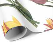 Tulip-Blume-Muster Geschenkpapier (Rolleneckpunkt)